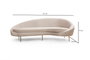 Atelier Del Sofa Sofá 3 Plazas Eses Right Beige